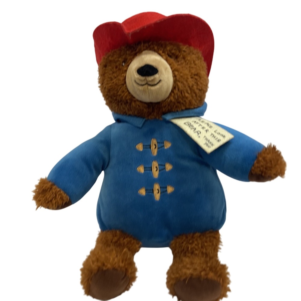 Paddington Bear Plush Stuffed Kohl's Cares Teddy In Blue Coat Red Hat Sewn Eyes